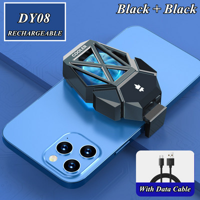 Radiator portabil pentru telefon mobil DY08 pentru PUBG Ventilator de răcire cu reglare cu două viteze pentru iPhone Accesorii pentru jocuri Android Cooler pentru jocuri