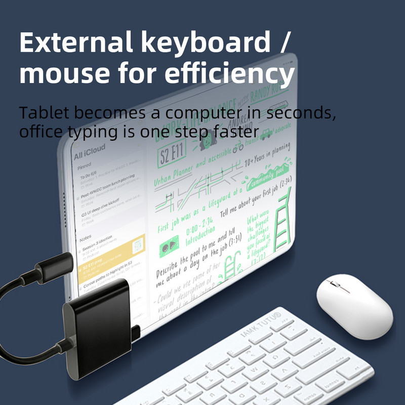 FONKEN USB Type C kártyaolvasó OTG adapter Micro USB SD/TF kártyaolvasó Macbook okostelefonhoz adatátviteli kábel U lemezolvasó
