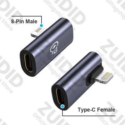 Cot 8-pini la USB tip C adaptor cablu de date de încărcare convertor pentru iPhone 13 12 Xiaomi telefon mobil tabletă Adaptor USB C la C