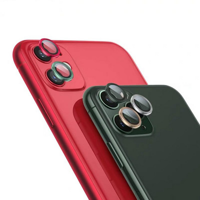 линзы Karastatud klaasist lentes Telefoni kaamera objektiivi taga kaitserõnga kaane kaitse iPhone 11 Pro Max telefoni objektiivi veebikaamera kate