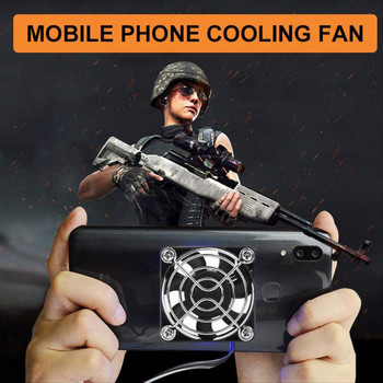 Universal φορητό ψυγείο κινητού τηλεφώνου USB Cooling Pad Cooler Fan Gamepad Game Gaming Shooter Σίγαση ελεγκτή καλοριφέρ Ψυγείο θερμότητας
