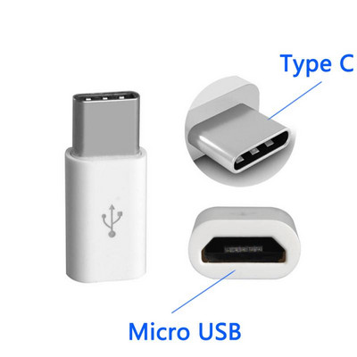 Mini hordozható USB 3.1 Micro USB-C Type-C adatadapter konverter Xiaomi Huawei Samsung Galaxy A7 USB Type C adapterhez