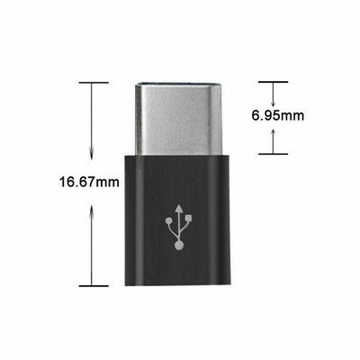 Convertor adaptor de date mini USB 3.1 portabil Micro la USB-C tip C pentru Xiaomi Huawei Samsung Galaxy A7 Adaptor USB tip C