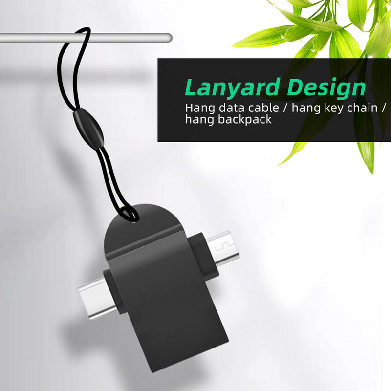 FONKEN OTG Type C adapter 2 az 1-ben Micro USB-USB C adapter mobiltelefon flash meghajtó olvasó egér csatlakozó USB kábel átalakító