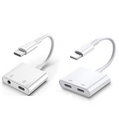 Adaptor splitter de încărcare audio 2 în 1 de tip C la mufă pentru căști de 3,5 mm pentru Samsung Galaxy S22 S21 Plus Conector auxiliar USB C dublu
