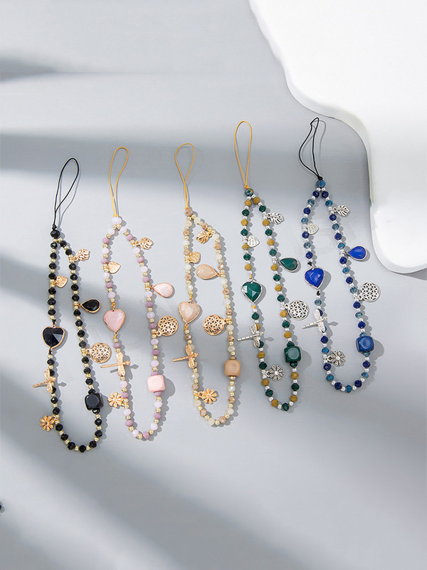 Ins telefonlánc Színes mobilláncok, akasztózsinór, elvesztést gátló zsinór, női ékszer ajándék