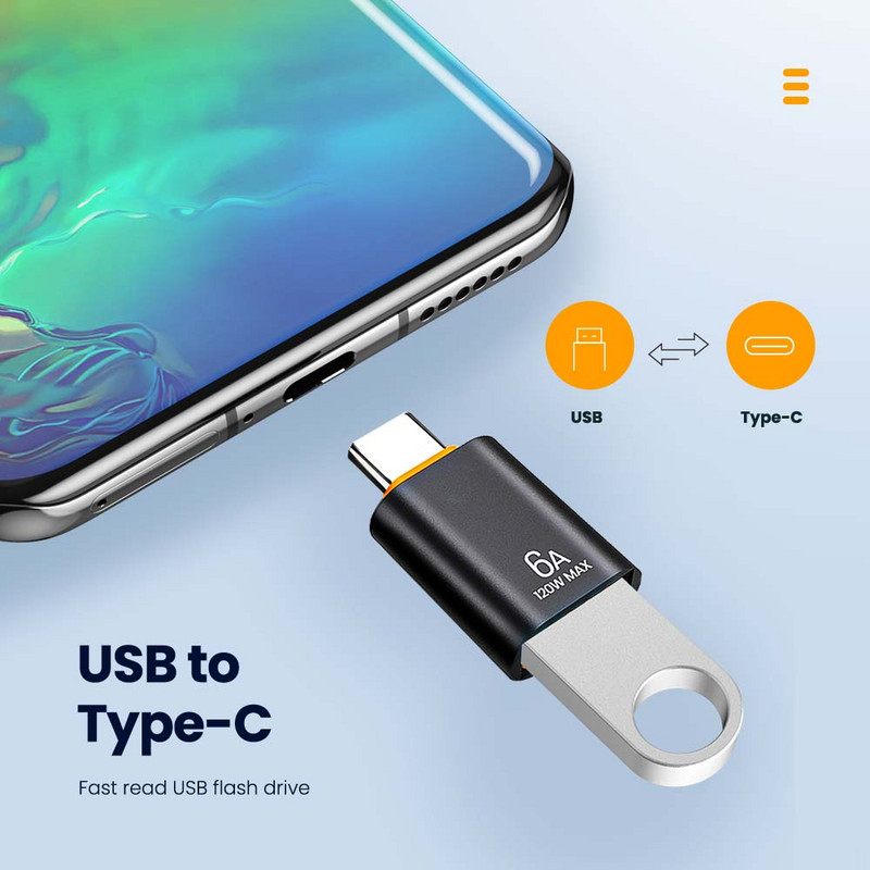 OLAF USB 3.0 - C típusú adapter OTG - USB C - USB Type-C női átalakító adatátviteli adapter laptophoz Samsung Xiaomi