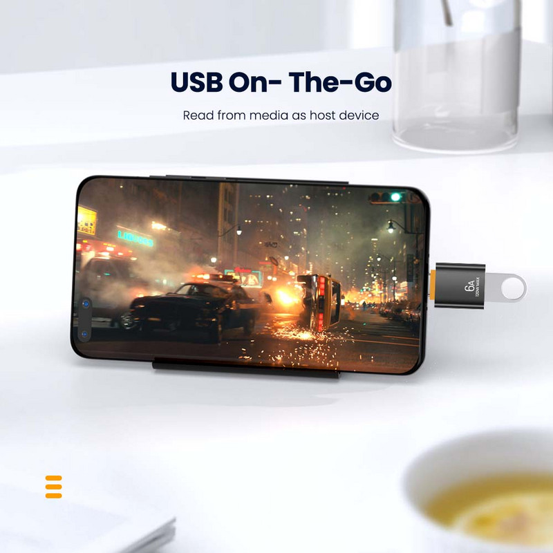 OLAF USB 3.0 - C típusú adapter OTG - USB C - USB Type-C női átalakító adatátviteli adapter laptophoz Samsung Xiaomi