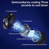 Răcitor pentru telefon mobil Zona de răcire extinsă Zgomot Dimensiune compactă Potrivire fără sudură Instalare Semiconductor Răcire prin radiator pentru telefon mobil