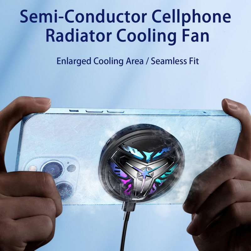 Mobiltelefon hűtő Megnövelt hűtési terület Zaj Kompakt méret Zökkenőmentes illeszkedés Telepítés félvezetős mobiltelefon radiátor hűtés