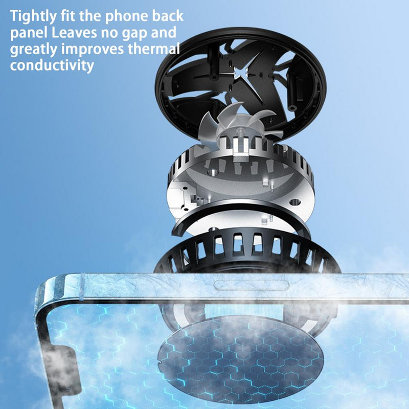 Mobiltelefon hűtő Megnövelt hűtési terület Zaj Kompakt méret Zökkenőmentes illeszkedés Telepítés félvezetős mobiltelefon radiátor hűtés