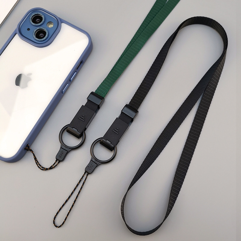 Lógas nyak kötél férfi és női szélessávú csúszócsatos lánc kulcskártya készlet univerzális hosszú hevederes zsinór Mobiltelefon zsinór