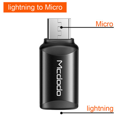 Adaptor Mcdodo OTG USB tip C la Lightning, cablu de date, micro convertor, pentru iPhone 13 12 11 Pro Max X XR 3A, încărcare rapidă