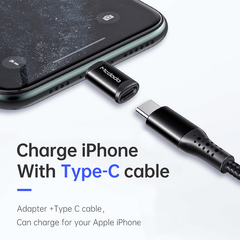 Mcdodo OTG USB Type C és Lightning adapter töltő adatkábel mikrokonverter iPhone 13 12 11 Pro Max X XR 3A gyorstöltéshez