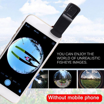 Κιτ κάμερας 3 σε 1 ευρυγώνιος μακροσκοπικός φακός Fisheye Κινητό τηλέφωνο για τηλέφωνο με κινητό τηλέφωνο Fish All Clip 0,67x Φακοί τηλεφώνου