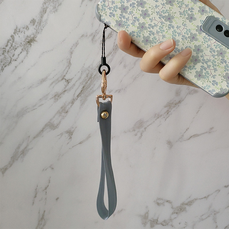 Love Button Mobiltelefon Zsinór ejtésgátló kötél Selymes zsinór színes medál kulcstartó U Shield medál