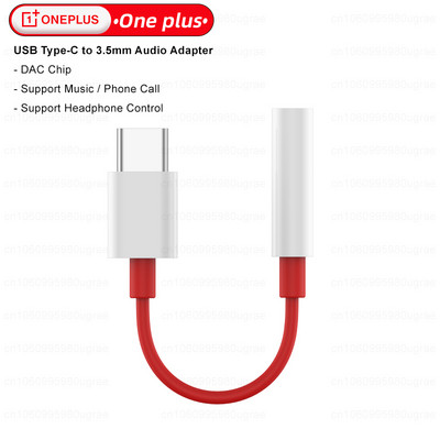 Cablu audio original Oneplus tip C la jack de 3,5 mm pentru Oneplus 10 Pro 10R 9 9RT 5G 8T 7T Nord 2T Ace Tipo c Adaptor auxiliar pentru căști