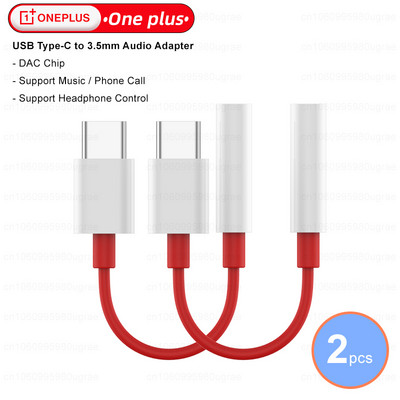 Cablu audio original Oneplus tip C la jack de 3,5 mm pentru Oneplus 10 Pro 10R 9 9RT 5G 8T 7T Nord 2T Ace Tipo c Adaptor auxiliar pentru căști