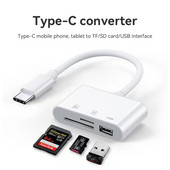 Cititor de carduri USB tip C la SD TF Conexiune USB Adaptor cititor de carduri de memorie inteligent pentru telefonul mobil Macbook Samsung Huawei Samsung