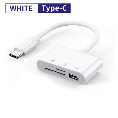 Cititor de carduri USB tip C la SD TF Conexiune USB Adaptor cititor de carduri de memorie inteligent pentru telefonul mobil Macbook Samsung Huawei Samsung