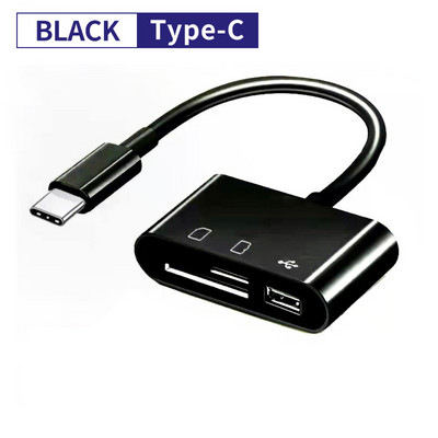 Cititor de carduri USB tip C la SD TF Conexiune USB Adaptor cititor de carduri de memorie inteligent pentru telefonul mobil Macbook Samsung Huawei Samsung
