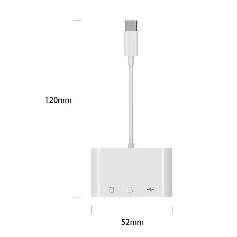 Αναγνώστης καρτών USB τύπου C σε SD TF Σύνδεση USB Προσαρμογέας έξυπνης ανάγνωσης καρτών μνήμης για κινητό τηλέφωνο Macbook Samsung Huawei Samsung