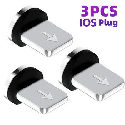 Mufă magnetică Adaptor cablu de încărcare magnetică 8 pini Micro USB tip C conector magnetic pentru iPhone Xiaomi Samsung Huawei
