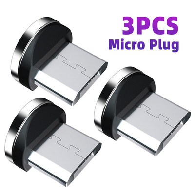 Mufă magnetică Adaptor cablu de încărcare magnetică 8 pini Micro USB tip C conector magnetic pentru iPhone Xiaomi Samsung Huawei