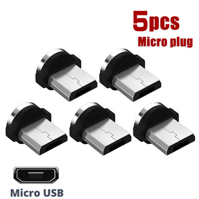 Mufă magnetică Adaptor cablu de încărcare magnetică 8 pini Micro USB tip C conector magnetic pentru iPhone Xiaomi Samsung Huawei