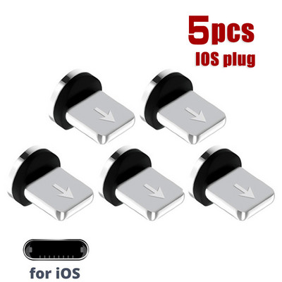 Mufă magnetică Adaptor cablu de încărcare magnetică 8 pini Micro USB tip C conector magnetic pentru iPhone Xiaomi Samsung Huawei