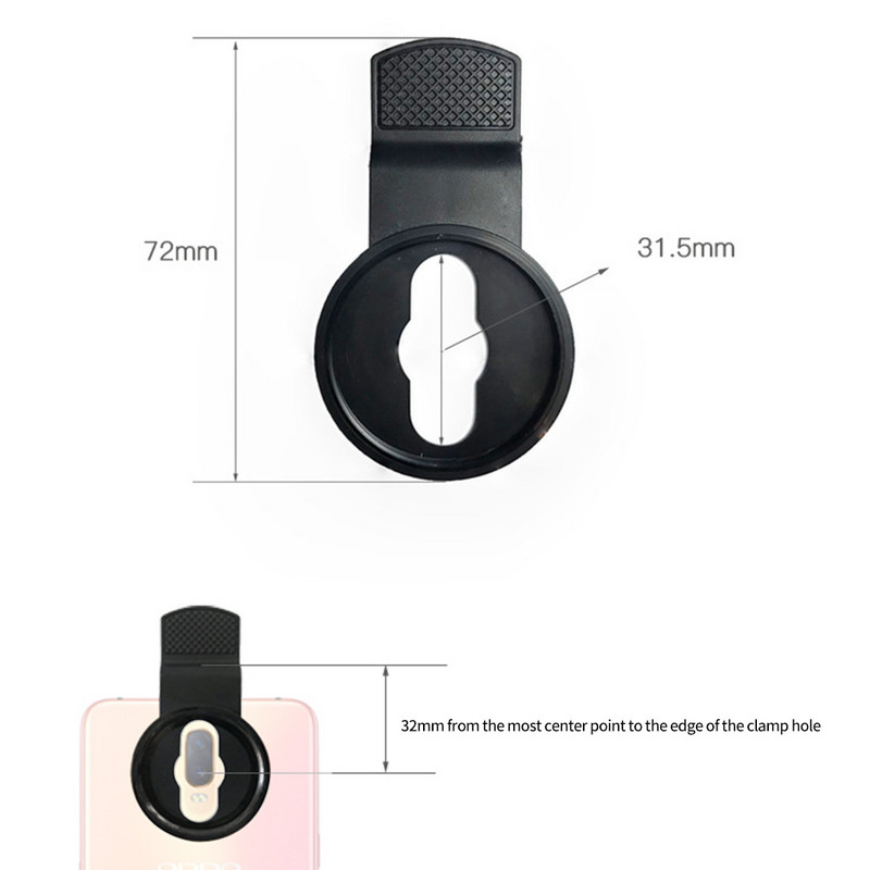 52/ 37 mm-es mobiltelefon kamera lencse klip nagy látószögű makró szűrőüveghez iPhone Huawei Samsung Xiaomi Android IOS okostelefonhoz