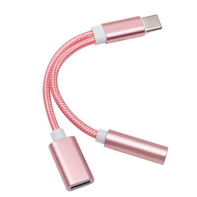 Adaptor USB tip C la 3,5 mm Aux Tip-c 3 5 Jack Cablu audio Convertor cablu pentru căști pentru Oneplus Huawei Xioaomi Redmi Universal