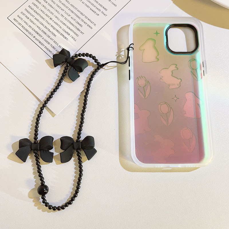 Mobiltelefon kötél Gyöngyök Gyöngyölés Telefontok Szíj Íj Mobil Medál Telefon Tartozékok Láncékszerek Női Kulcstartó