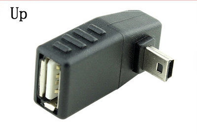 Mini USB 5Pin Mascul la USB Femeie Convertor de unghi de 90 de grade Conector de sincronizare a datelor Adaptor OTG pentru mașină MP3 MP4 Tablete Telefoane U-Disk