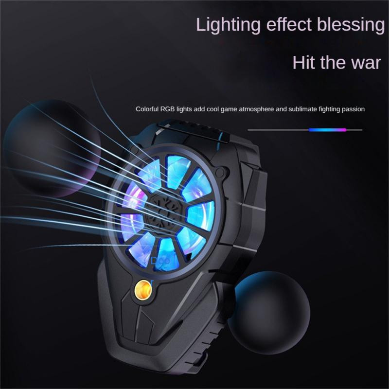 2023 Új K1 mobiltelefon radiátor színes RGB kettős hűtőventillátor három sebességes mobiltelefon radiátor hátulsó turbó csendes radiátor