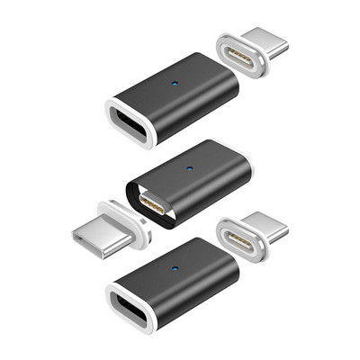 CANDYEIC USB Type C към Micro Magnetic Adapter за Samsung HUAWEI HONOR MOTO XIAOMI REDMI REALME ONEPLUS USB C Адаптер Зарядно устройство