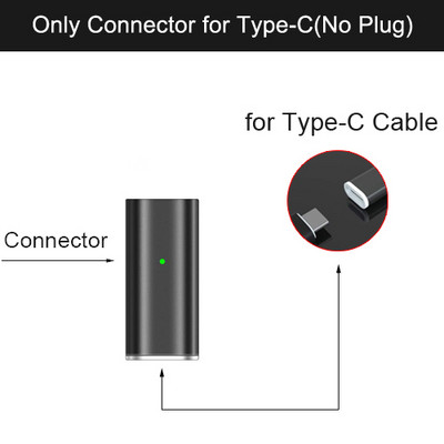 CANDYEIC Adaptor USB tip C la micro magnetic pentru Samsung HUAWEI HONOR MOTO XIAOMI REDMI REALME ONEPLUS Adaptor USB C încărcător