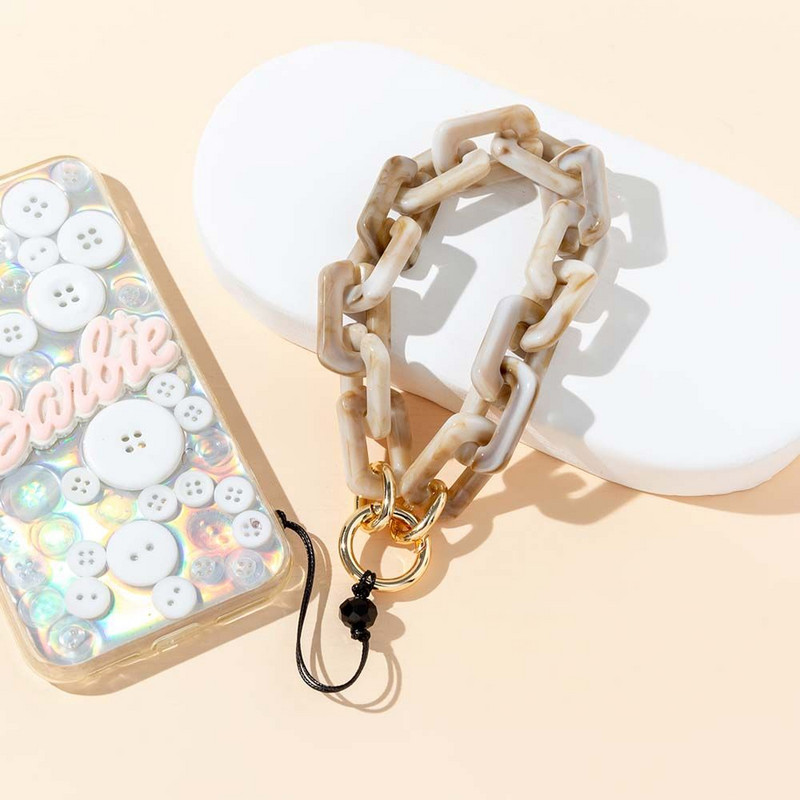 Lánc elvesztést gátló ékszergyűrű csat telefon zsinór Mobiltelefon szíj Puha kerámia kötél Mobiltelefon zsinór