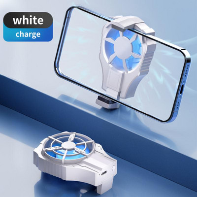 AL-08 Radiator de căldură pentru telefon portabil Mini radiator universal silențios fără fir Telefon inteligent Apple Android Radiator de căldură cu reglare cu două viteze