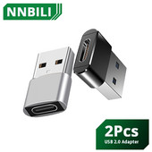 2 buc. Adaptor USB la tip C OTG USB USB-C mascul la Micro USB tip c Femeie Convertor pentru Macbook Samsung S20 Conector USBC OTG
