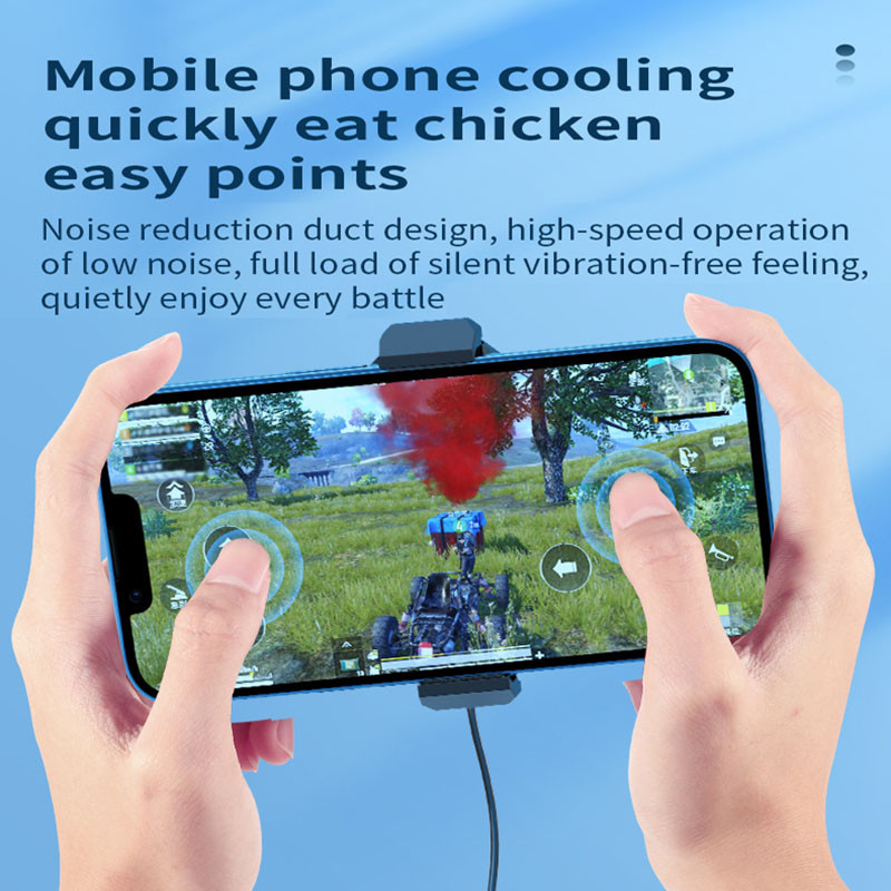 Hordozható mobiltelefon-hűtőventillátor hőelvezetés, hűtőradiátor, telefonhűtő telefon hőmérséklet-eloszlás mobiljátékhoz