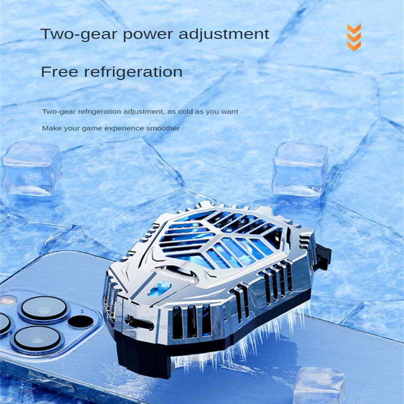 Alumíniumötvözet mobiltelefon hűtőborda 2a hőleadó mágneses mobiltelefon radiátor állítható mini telefon hűtőventilátor 5v