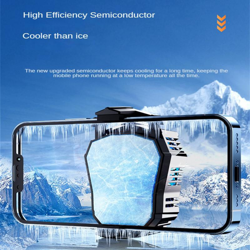 Alumíniumötvözet mobiltelefon hűtőborda 2a hőleadó mágneses mobiltelefon radiátor állítható mini telefon hűtőventilátor 5v
