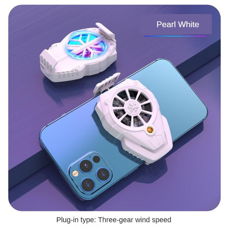 K1 Live Mobiltelefon Radiátor Dupla hűtőventilátor Három sebességes Gyorshűtés Horgony Mobiltelefon Radiátor Hátsó klip