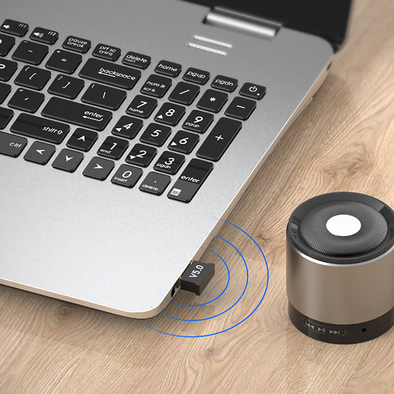 ORZERHOME USB Bluetooth adapter Dongle 5.0 vezeték nélküli Bluetooth hangszóró audio vevő Aux Bluetooth átvitel PC laptophoz