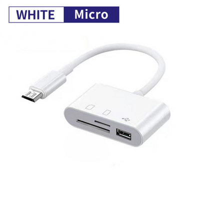 Adaptor multifuncțional de tip C Cititor de carduri de memorie TF SD Adaptor OTG pentru IPad Pro Huawei pentru Macbook Cititor de carduri Micro USB tip C