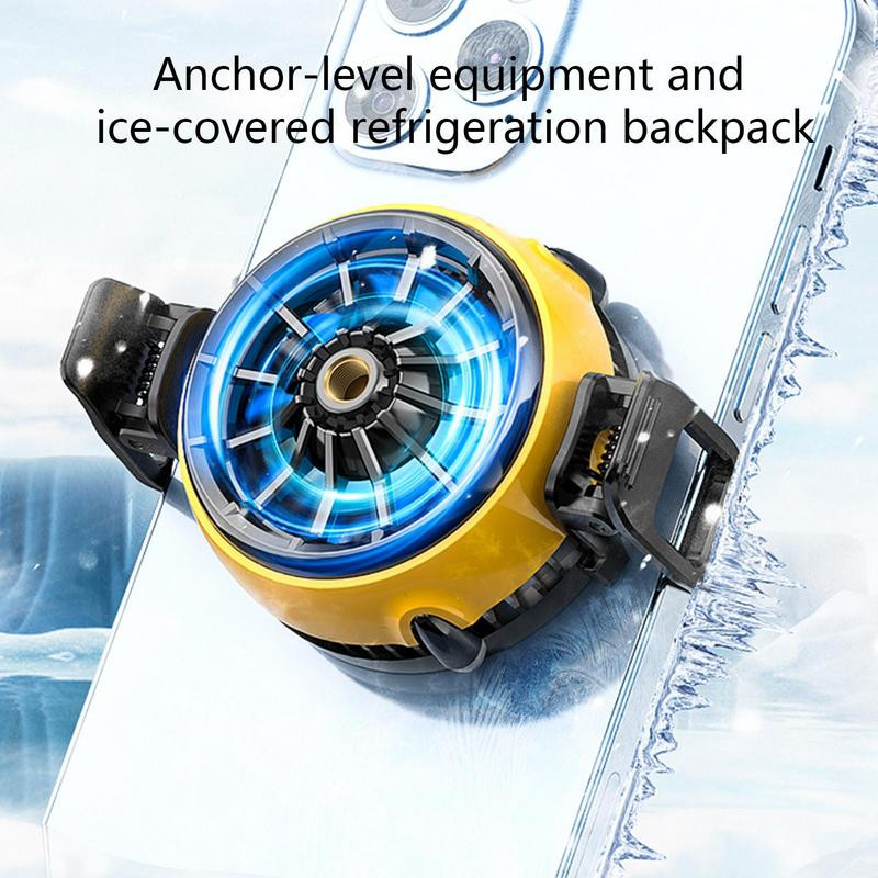 Mobiltelefon radiátor | Hordozható, újratölthető gyorsradiátor | Mini hűtőventilátor radiátor játék élő közvetítéséhez, műsorok nézéséhez a