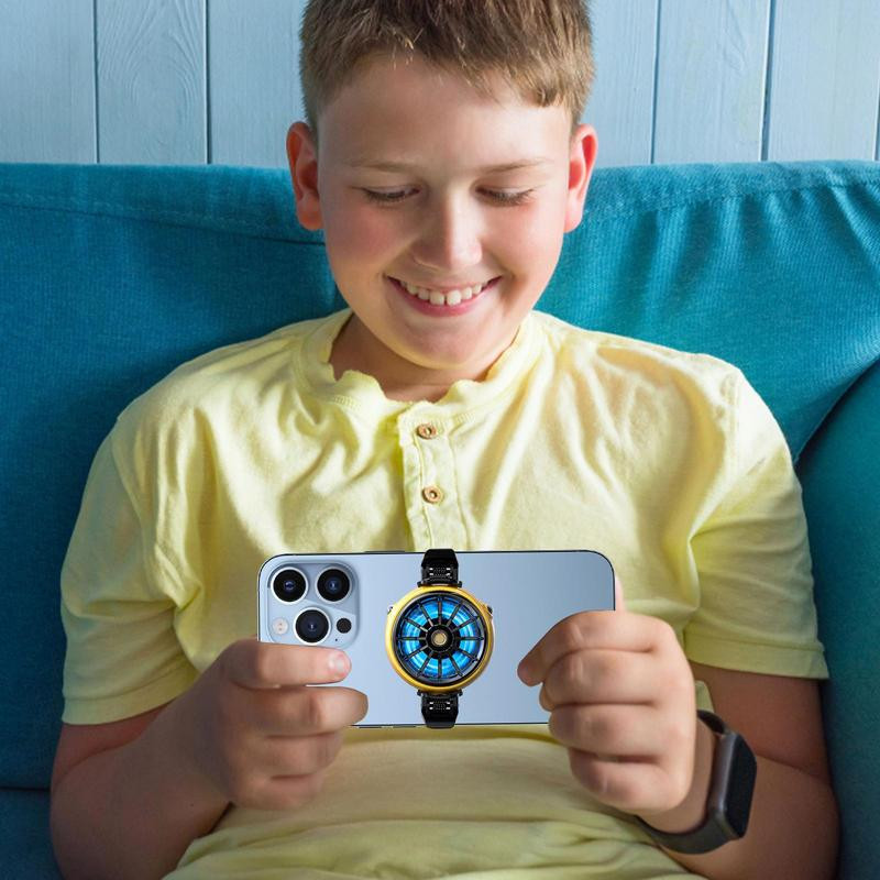 Mobiltelefon radiátor | Hordozható, újratölthető gyorsradiátor | Mini hűtőventilátor radiátor játék élő közvetítéséhez, műsorok nézéséhez a