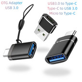 Adaptor încărcător USB3.0 la tip C Conector OTG tip C la USB tată la micro USB Adaptor Convertor pentru PC Macbook mașină USB C Ipad