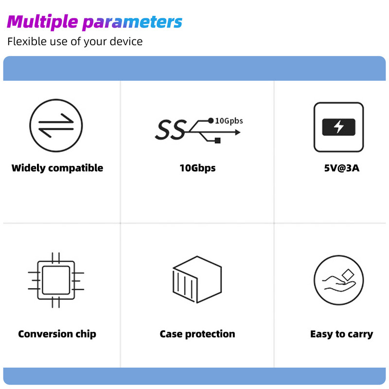 Fém USB C 3.1 Adapter OTG 10Gbps Fast Data Transfer Type-C 3A töltéskonverter Samsung Xiaomihoz Macbook Pro Tablethez
